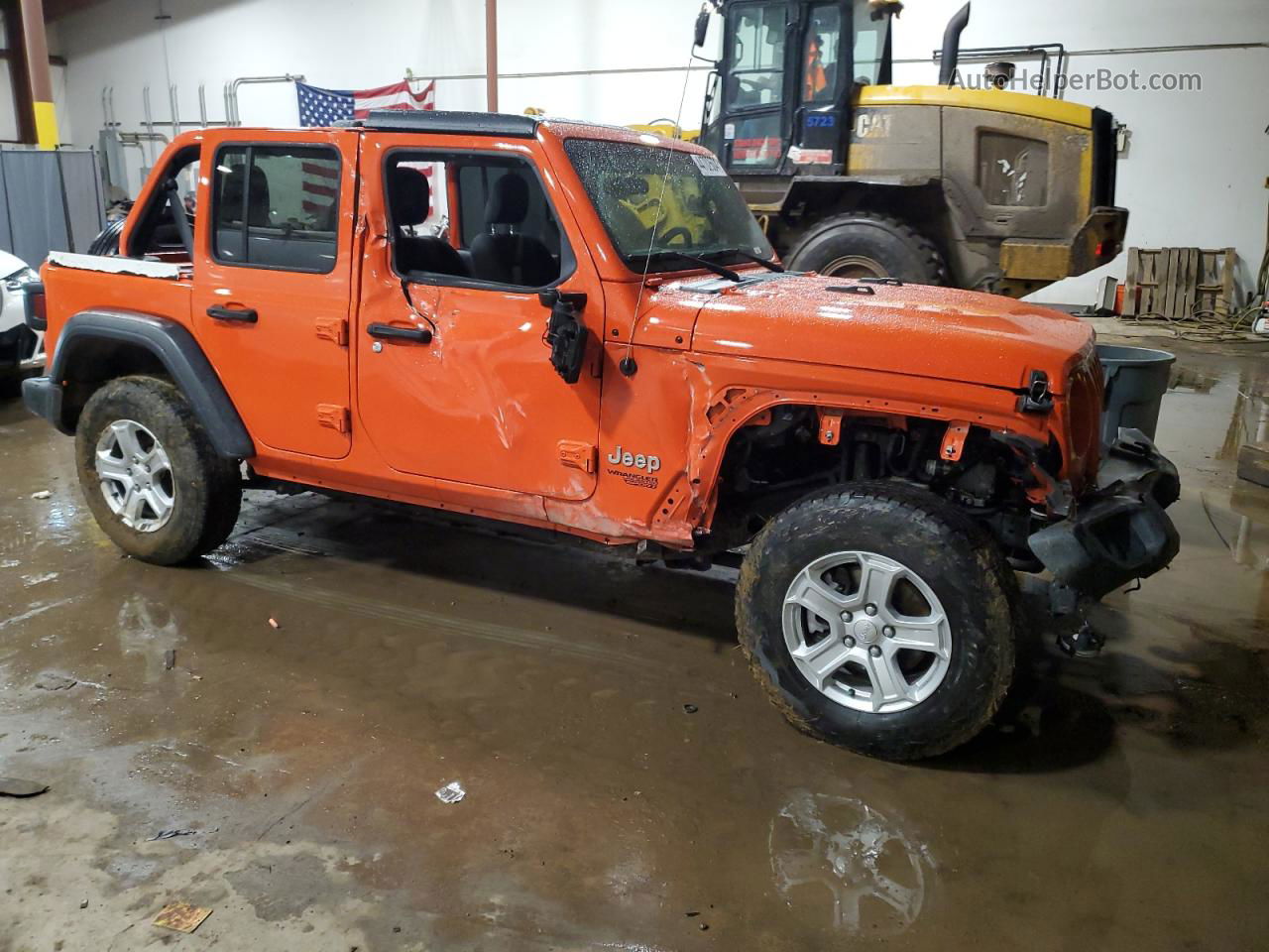 2019 Jeep Wrangler Unlimited Sport Orange vin: 1C4HJXDN8KW542705