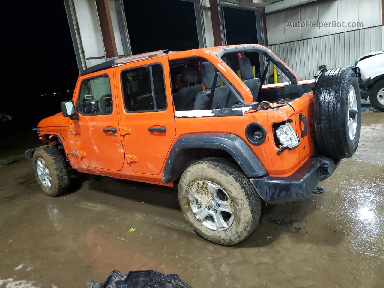 2019 Jeep Wrangler Unlimited Sport Orange vin: 1C4HJXDN8KW542705