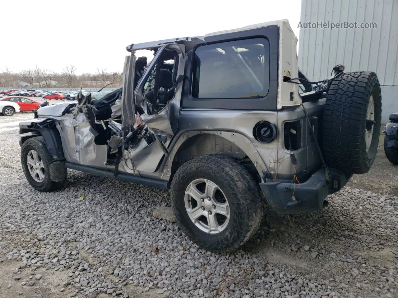 2019 Jeep Wrangler Unlimited Sport Silver vin: 1C4HJXDN8KW552974