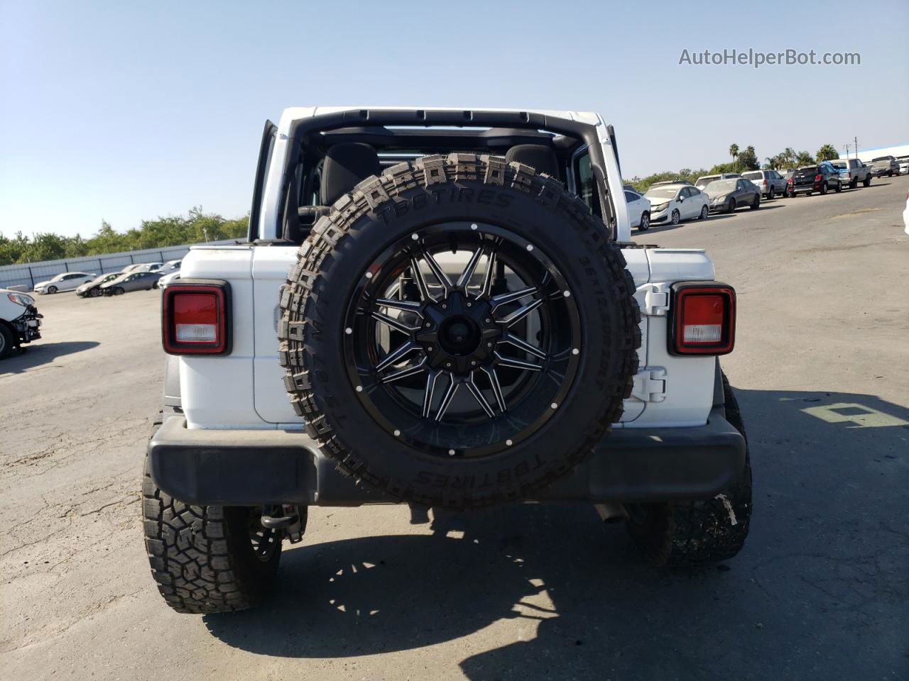 2019 Jeep Wrangler Unlimited Sport White vin: 1C4HJXDN8KW563764