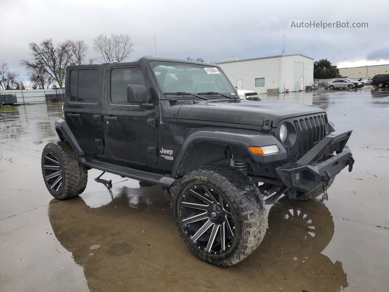 2019 Jeep Wrangler Unlimited Sport Black vin: 1C4HJXDN8KW622537