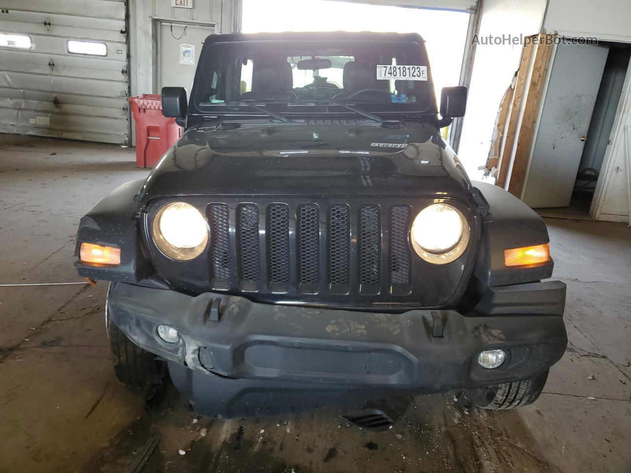 2019 Jeep Wrangler Unlimited Sport Black vin: 1C4HJXDN9KW549310