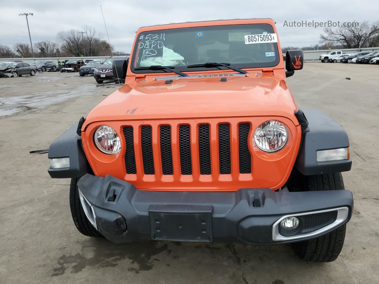 2019 Jeep Wrangler Unlimited Sport Orange vin: 1C4HJXDN9KW592321