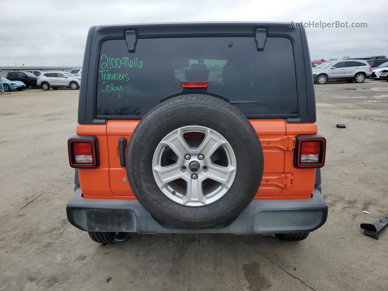 2019 Jeep Wrangler Unlimited Sport Orange vin: 1C4HJXDN9KW592321