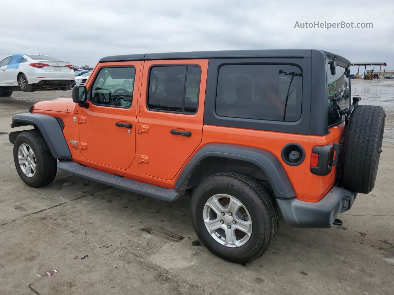 2019 Jeep Wrangler Unlimited Sport Orange vin: 1C4HJXDN9KW592321