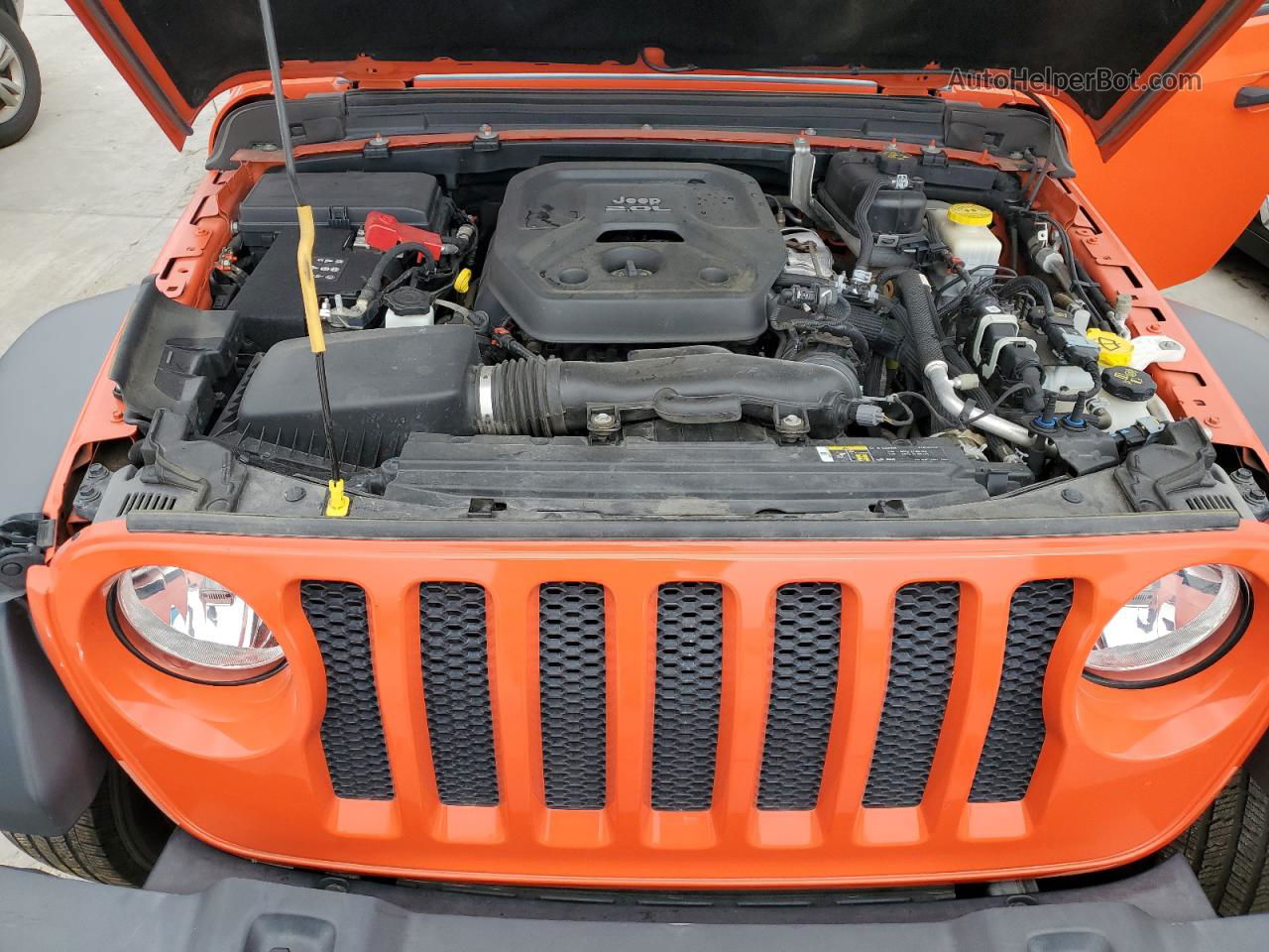 2019 Jeep Wrangler Unlimited Sport Orange vin: 1C4HJXDN9KW592321