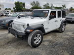 2019 Jeep Wrangler Unlimited Sport White vin: 1C4HJXDN9KW634552