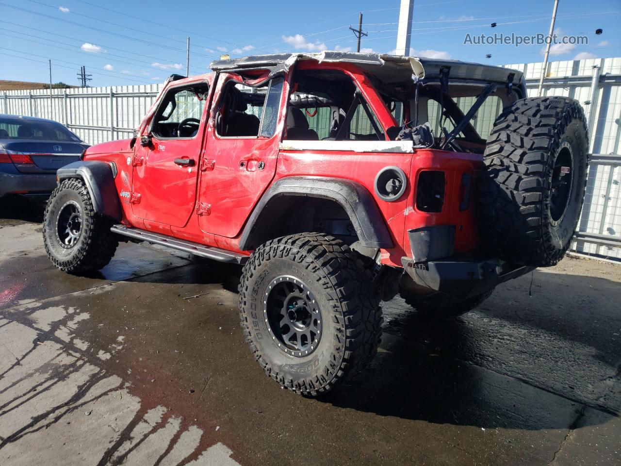 2019 Jeep Wrangler Unlimited Sport Red vin: 1C4HJXDN9KW636186