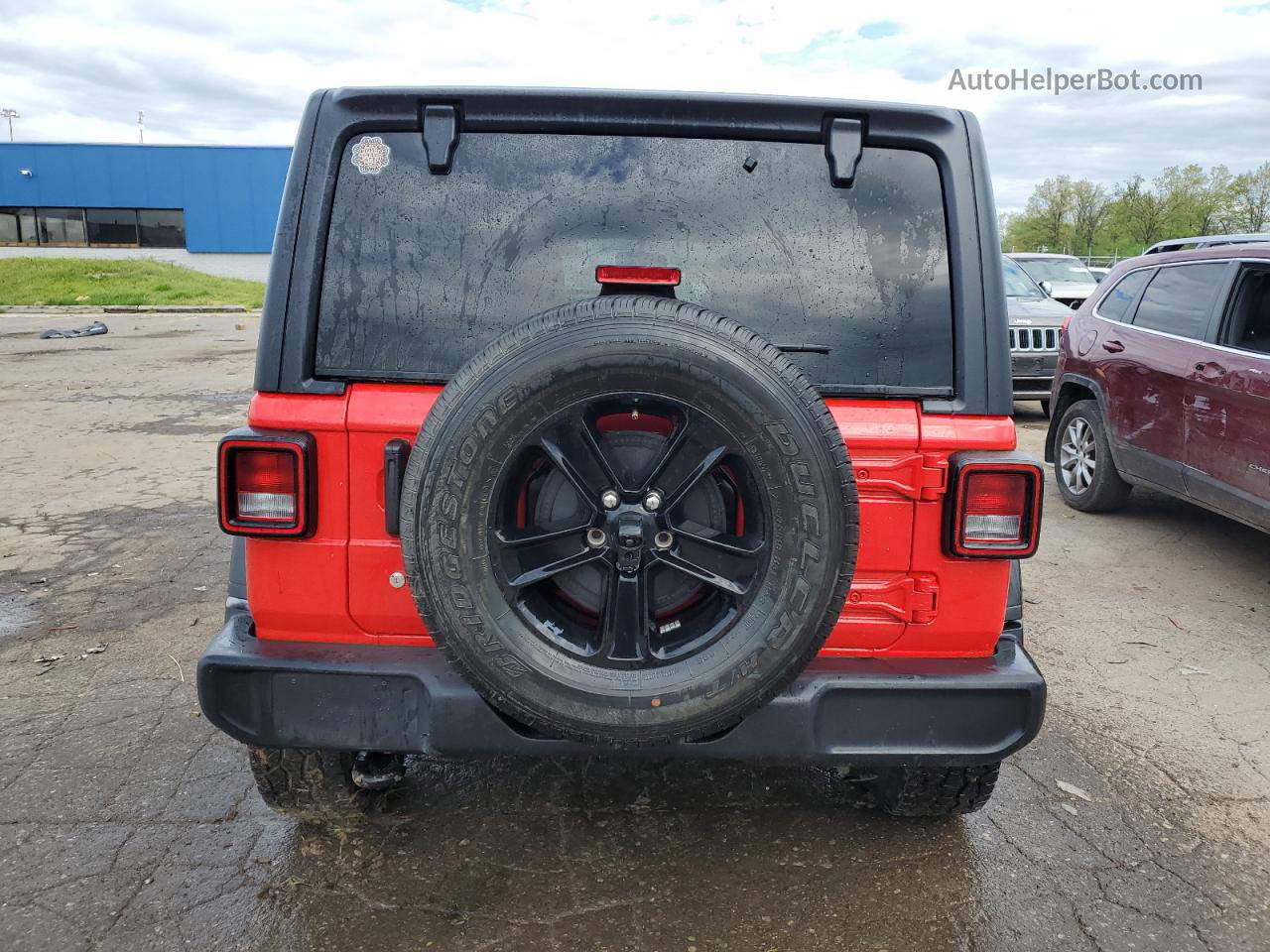 2019 Jeep Wrangler Unlimited Sport Red vin: 1C4HJXDNXKW668659