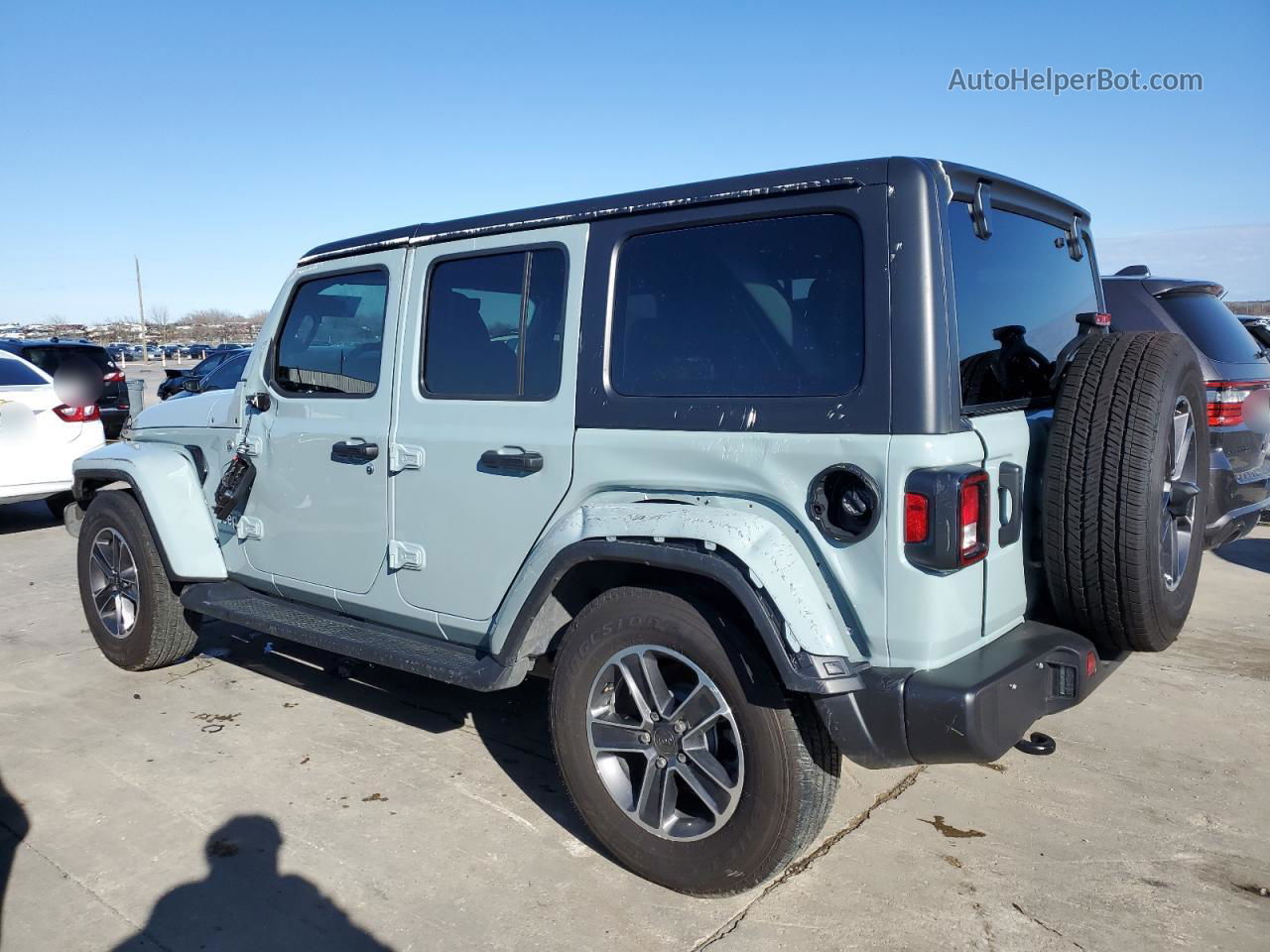 2023 Jeep Wrangler Sahara Turquoise vin: 1C4HJXEG1PW681937