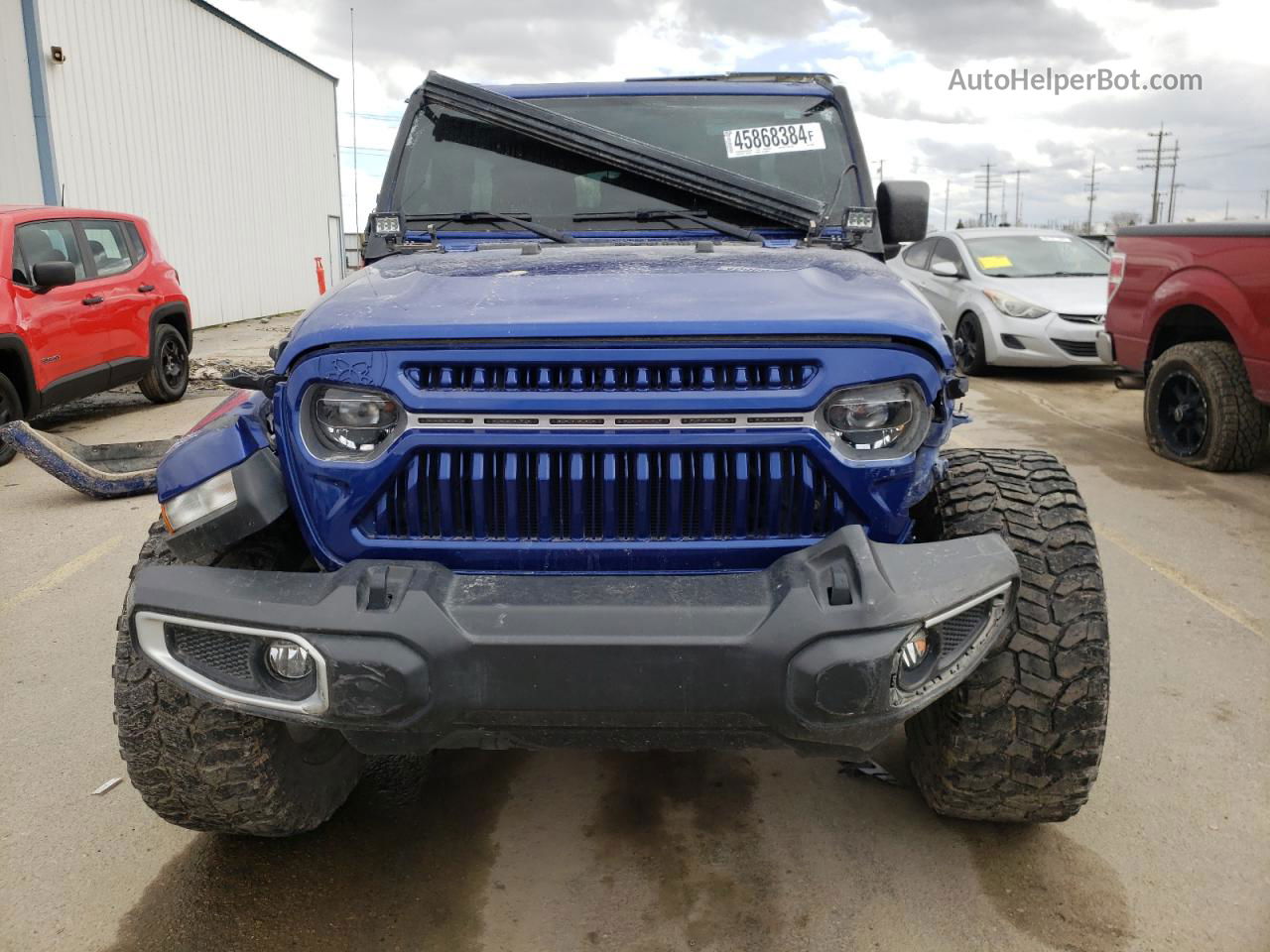 2019 Jeep Wrangler Unlimited Sahara Blue vin: 1C4HJXEG2KW565090