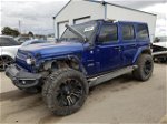 2019 Jeep Wrangler Unlimited Sahara Blue vin: 1C4HJXEG2KW565090