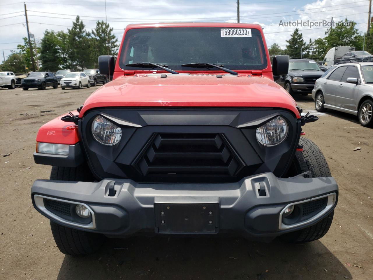 2019 Jeep Wrangler Unlimited Sahara Red vin: 1C4HJXEG3KW551893