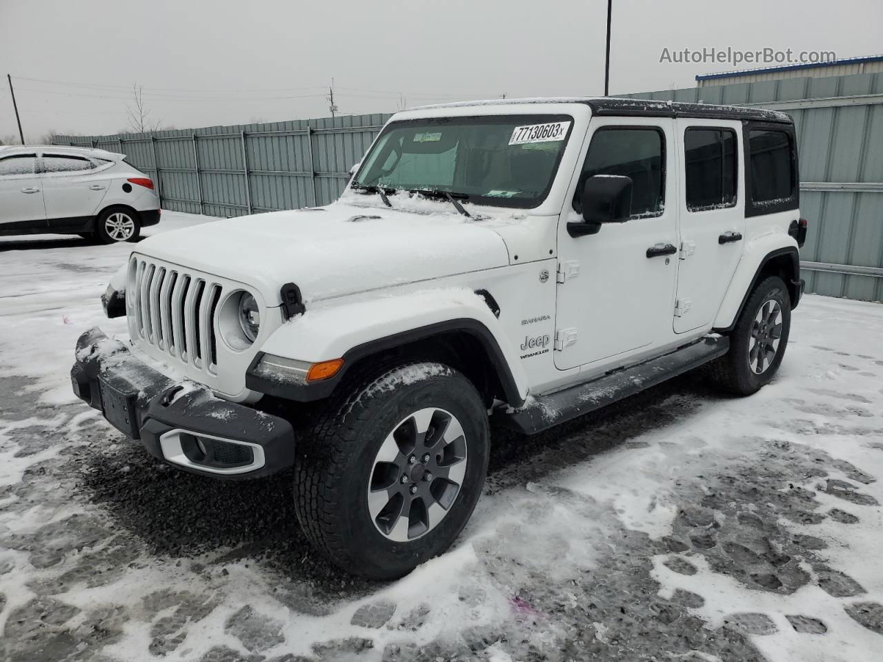 2023 Jeep Wrangler Sahara White vin: 1C4HJXEG4PW503018