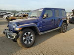 2019 Jeep Wrangler Unlimited Sahara Blue vin: 1C4HJXEG5KW559509