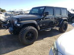 2019 Jeep Wrangler Unlimited Sahara Black vin: 1C4HJXEG5KW628036