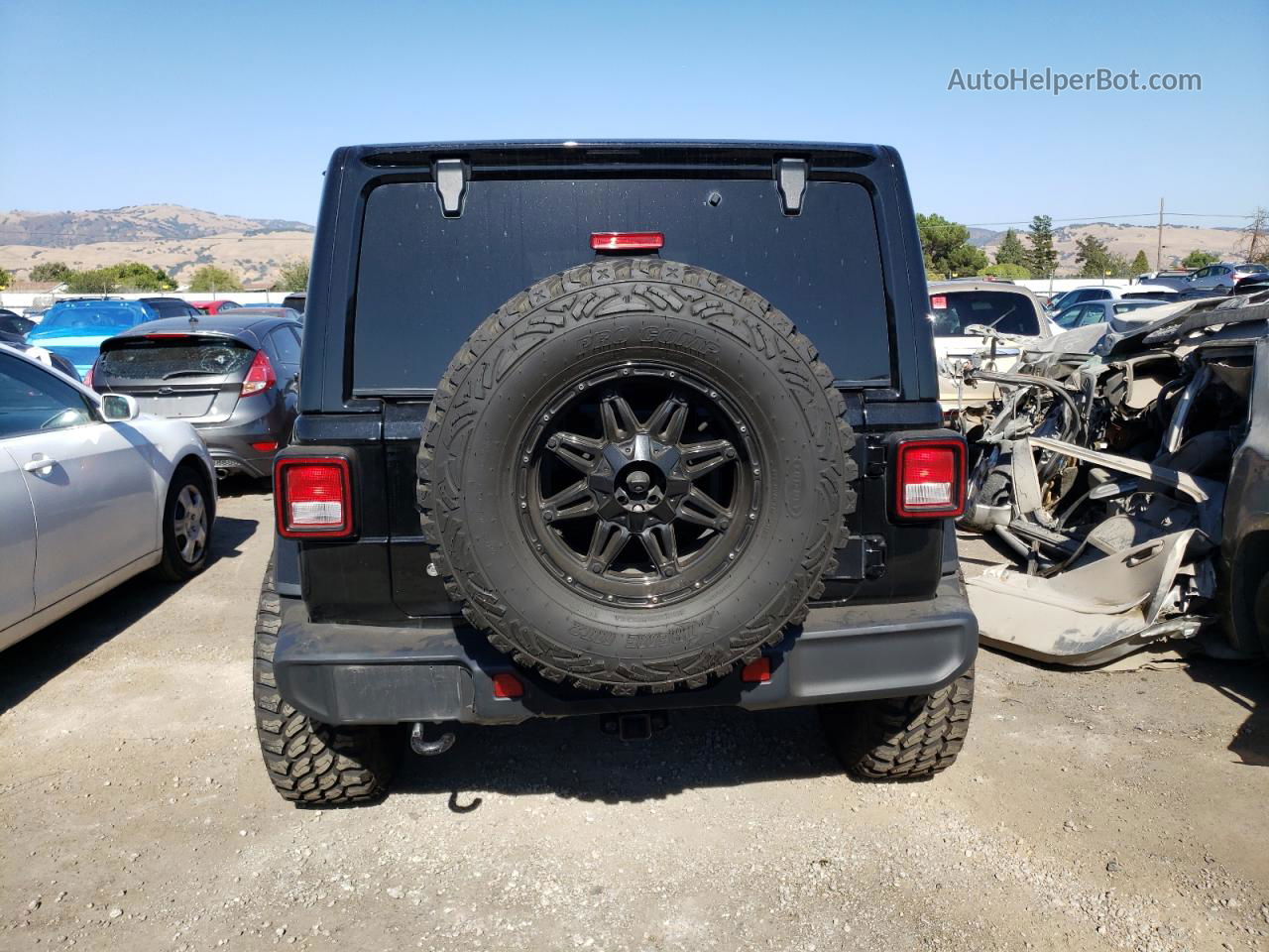 2019 Jeep Wrangler Unlimited Sahara Черный vin: 1C4HJXEG5KW628036