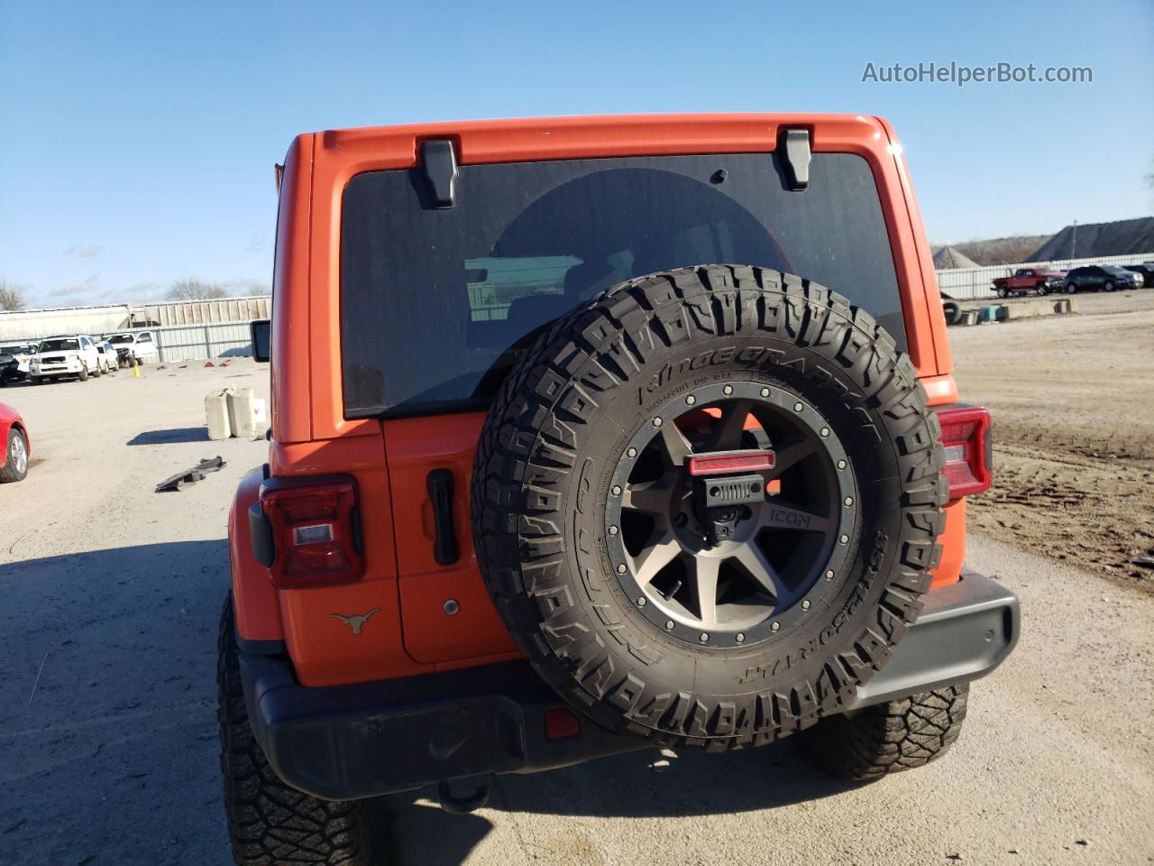 2019 Jeep Wrangler Unlimited Sahara Orange vin: 1C4HJXEG6KW521965