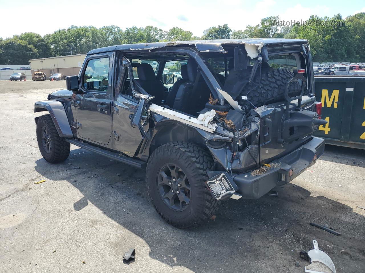 2019 Jeep Wrangler Unlimited Sahara Gray vin: 1C4HJXEG8KW516976