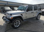 2019 Jeep Wrangler Unlimited Sahara Серебряный vin: 1C4HJXEG8KW517819