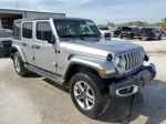 2019 Jeep Wrangler Unlimited Sahara Серебряный vin: 1C4HJXEG8KW517819