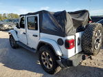 2019 Jeep Wrangler Unlimited Sahara White vin: 1C4HJXEG8KW579835