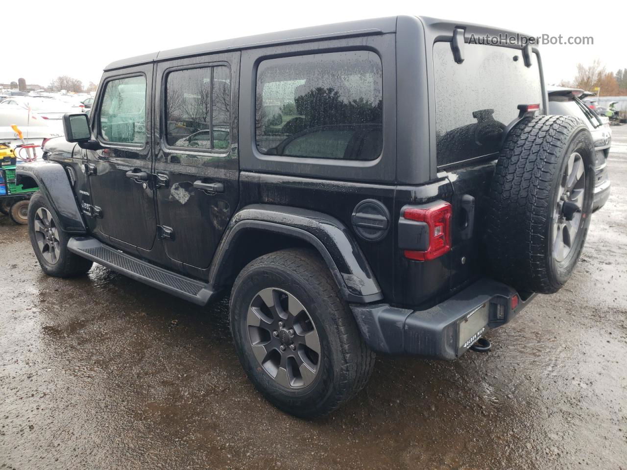 2019 Jeep Wrangler Unlimited Sahara Black vin: 1C4HJXEG9KW629447