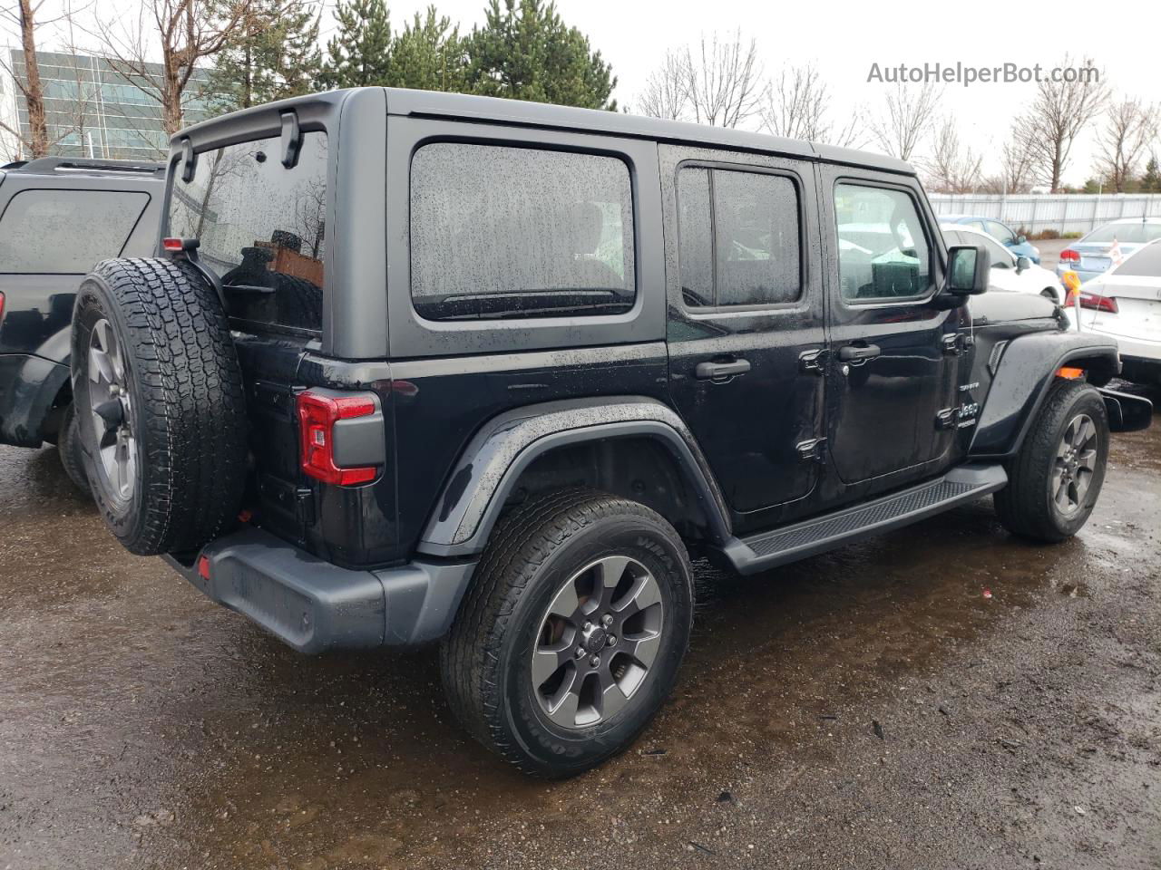 2019 Jeep Wrangler Unlimited Sahara Black vin: 1C4HJXEG9KW629447