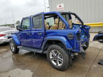 2019 Jeep Wrangler Unlimited Sahara Blue vin: 1C4HJXEGXKW576998