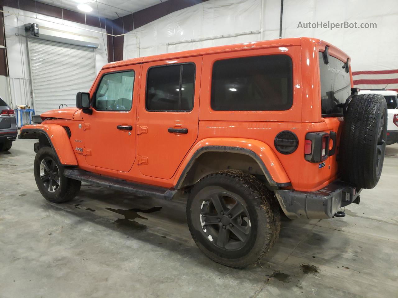 2019 Jeep Wrangler Unlimited Sahara Orange vin: 1C4HJXEGXKW608347