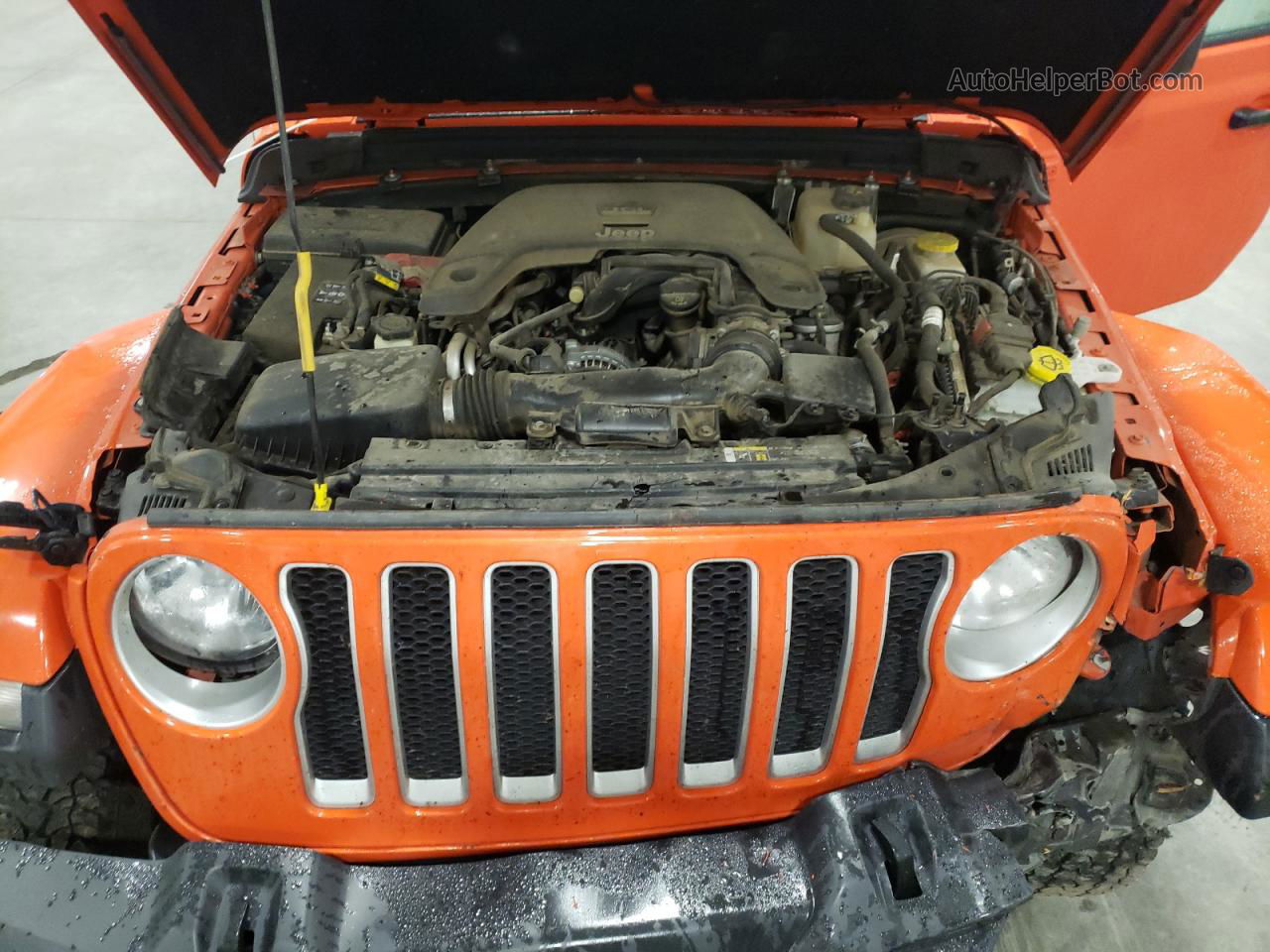 2019 Jeep Wrangler Unlimited Sahara Orange vin: 1C4HJXEGXKW608347