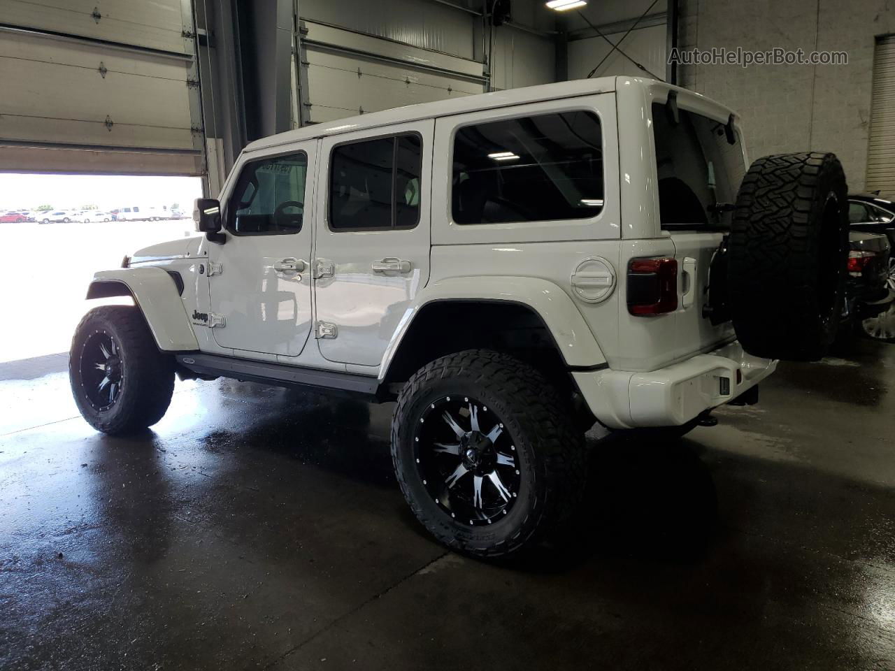 2023 Jeep Wrangler Sahara White vin: 1C4HJXEGXPW606427
