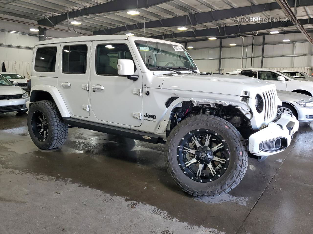 2023 Jeep Wrangler Sahara White vin: 1C4HJXEGXPW606427