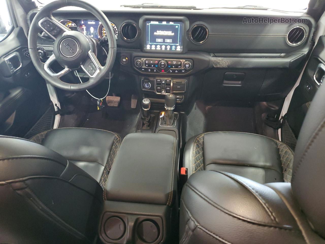 2023 Jeep Wrangler Sahara White vin: 1C4HJXEGXPW606427