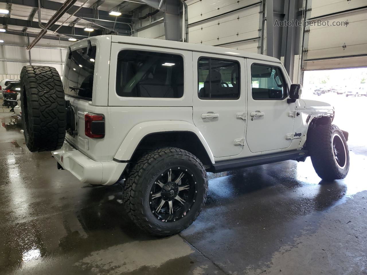 2023 Jeep Wrangler Sahara White vin: 1C4HJXEGXPW606427