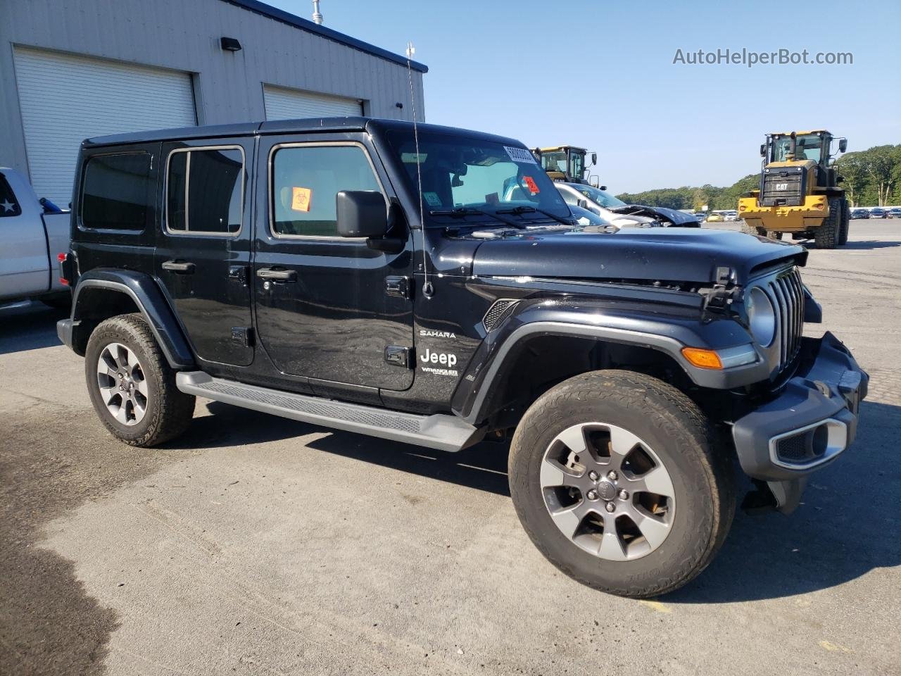 2019 Jeep Wrangler Unlimited Sahara Black vin: 1C4HJXEN0KW511821