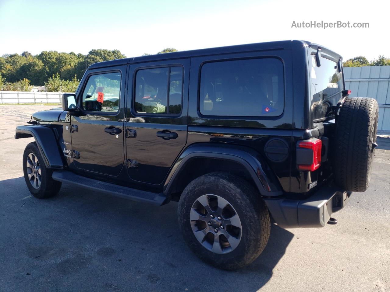 2019 Jeep Wrangler Unlimited Sahara Black vin: 1C4HJXEN0KW511821