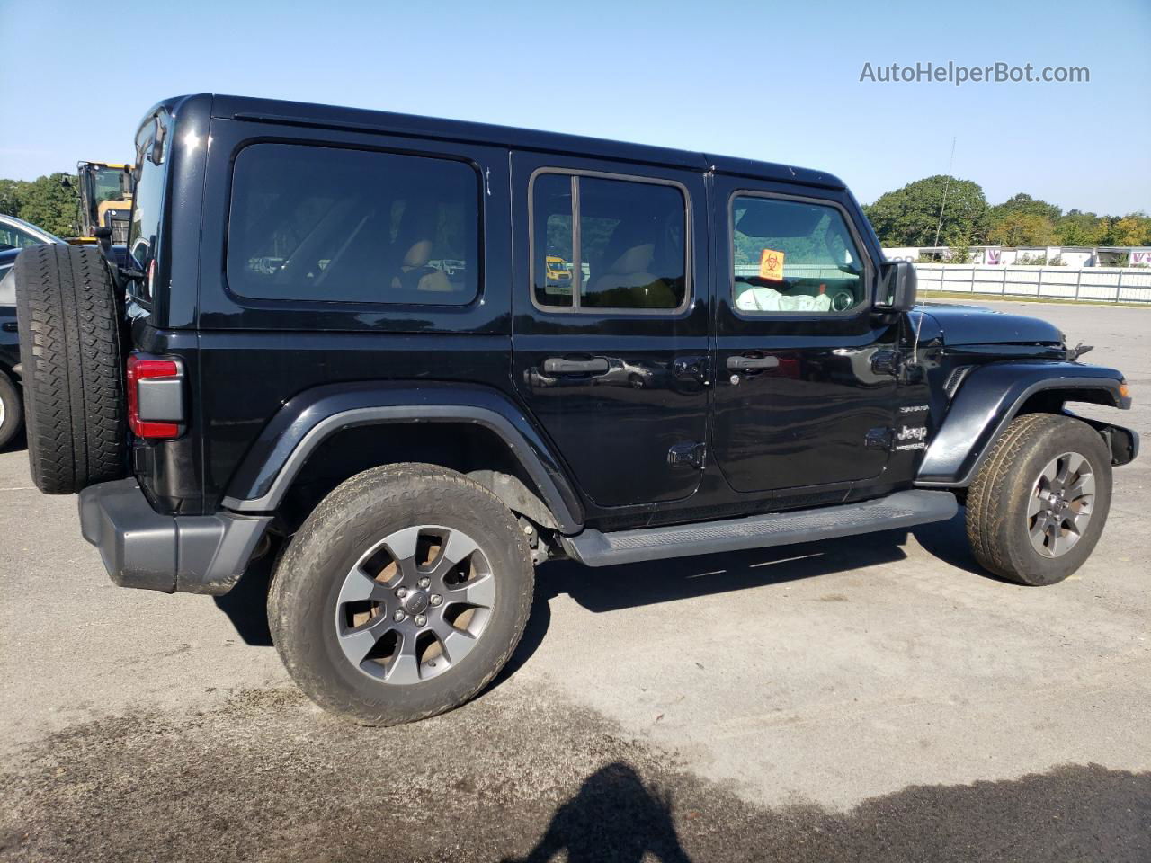 2019 Jeep Wrangler Unlimited Sahara Black vin: 1C4HJXEN0KW511821