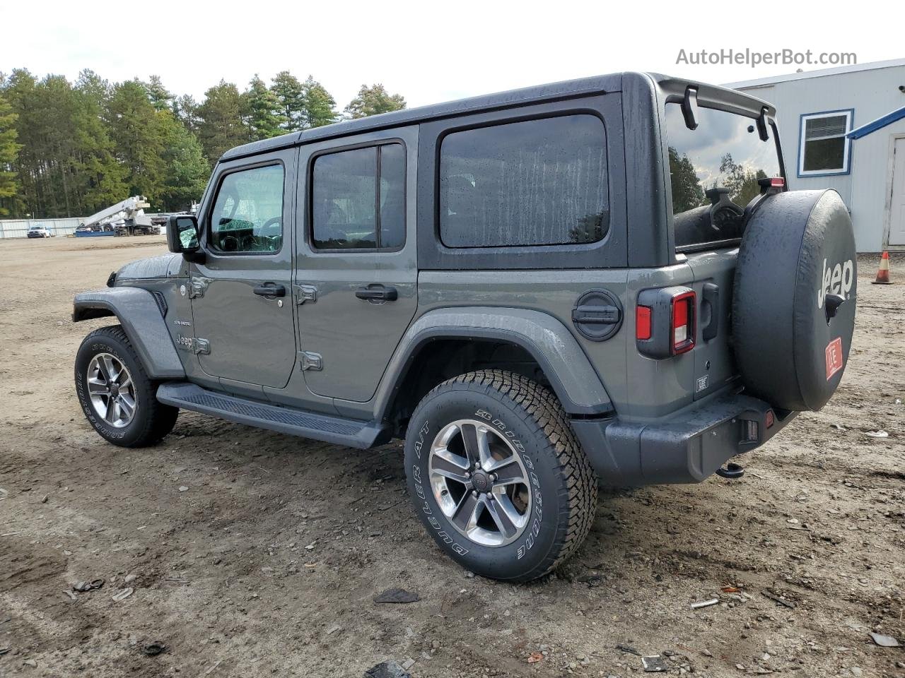 2019 Jeep Wrangler Unlimited Sahara Gray vin: 1C4HJXEN0KW521233