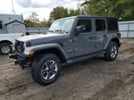 2019 Jeep Wrangler Unlimited Sahara Gray vin: 1C4HJXEN0KW521233