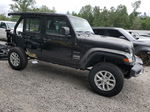 2019 Jeep Wrangler Unlimited Sahara Black vin: 1C4HJXEN0KW600028