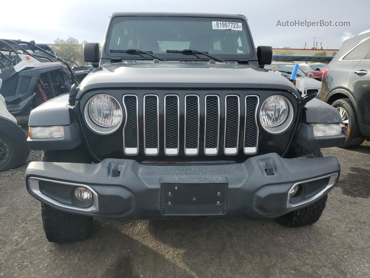 2019 Jeep Wrangler Unlimited Sahara Black vin: 1C4HJXEN1KW514923