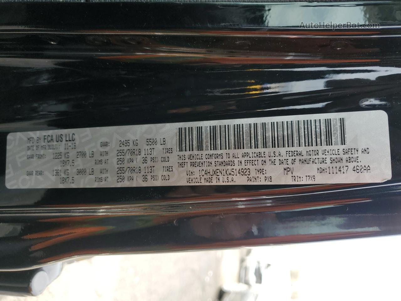 2019 Jeep Wrangler Unlimited Sahara Black vin: 1C4HJXEN1KW514923