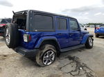 2019 Jeep Wrangler Unlimited Sahara Blue vin: 1C4HJXEN1KW687115