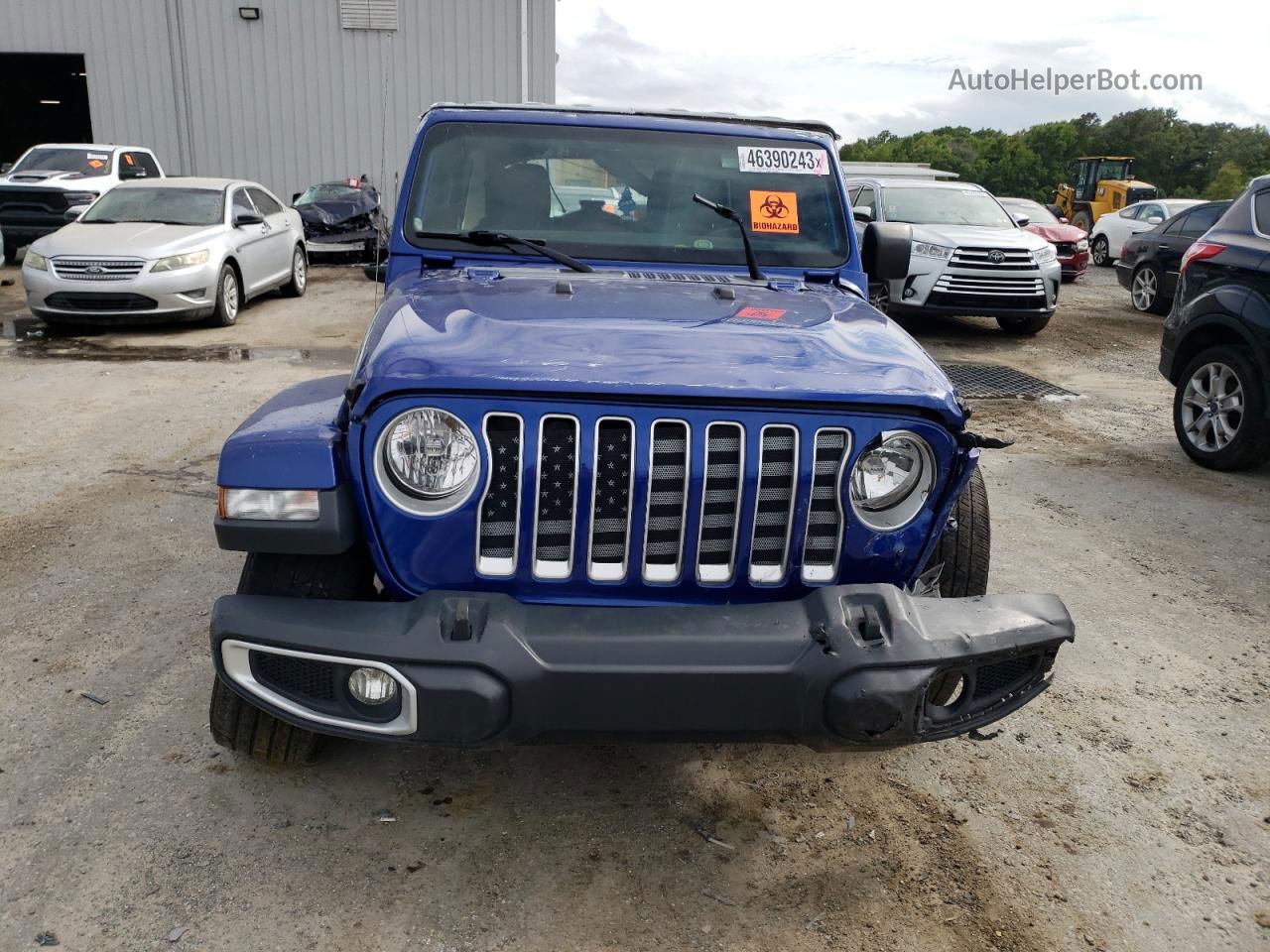 2019 Jeep Wrangler Unlimited Sahara Blue vin: 1C4HJXEN1KW687115