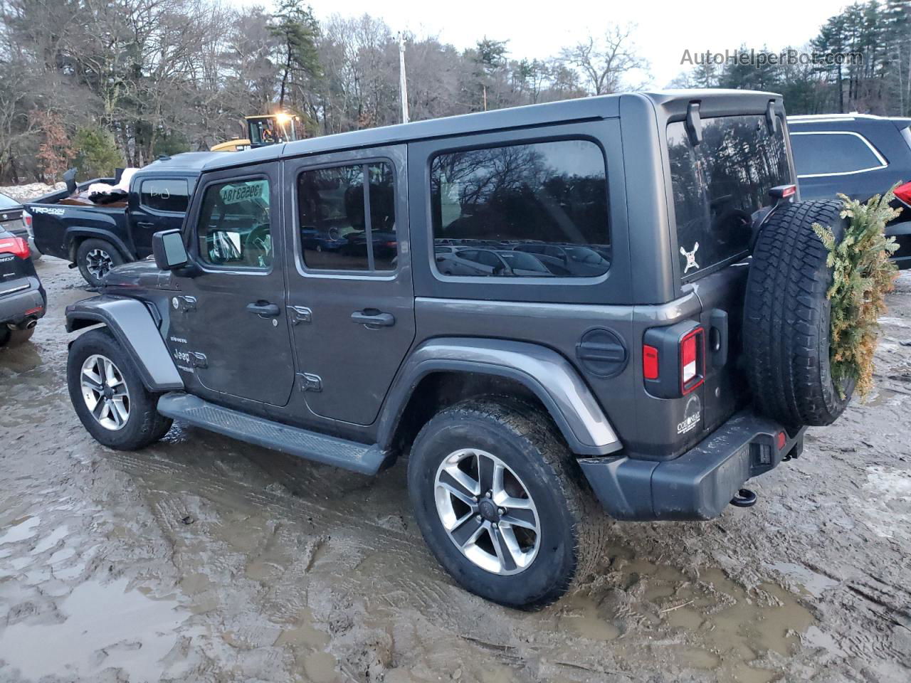 2019 Jeep Wrangler Unlimited Sahara Black vin: 1C4HJXEN2KW523212