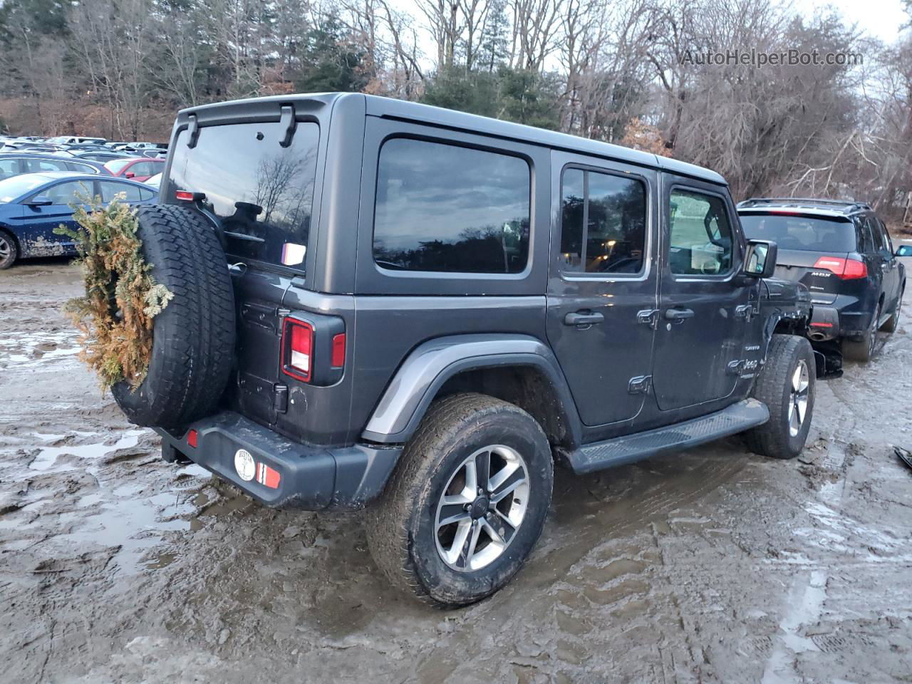 2019 Jeep Wrangler Unlimited Sahara Black vin: 1C4HJXEN2KW523212