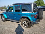 2019 Jeep Wrangler Unlimited Sahara Turquoise vin: 1C4HJXEN2KW630468