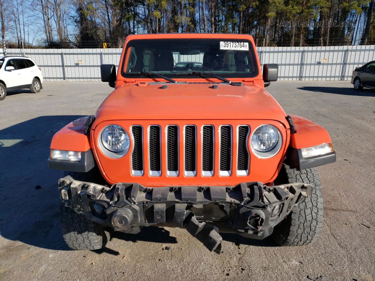 2019 Jeep Wrangler Unlimited Sahara Orange vin: 1C4HJXEN2KW687141