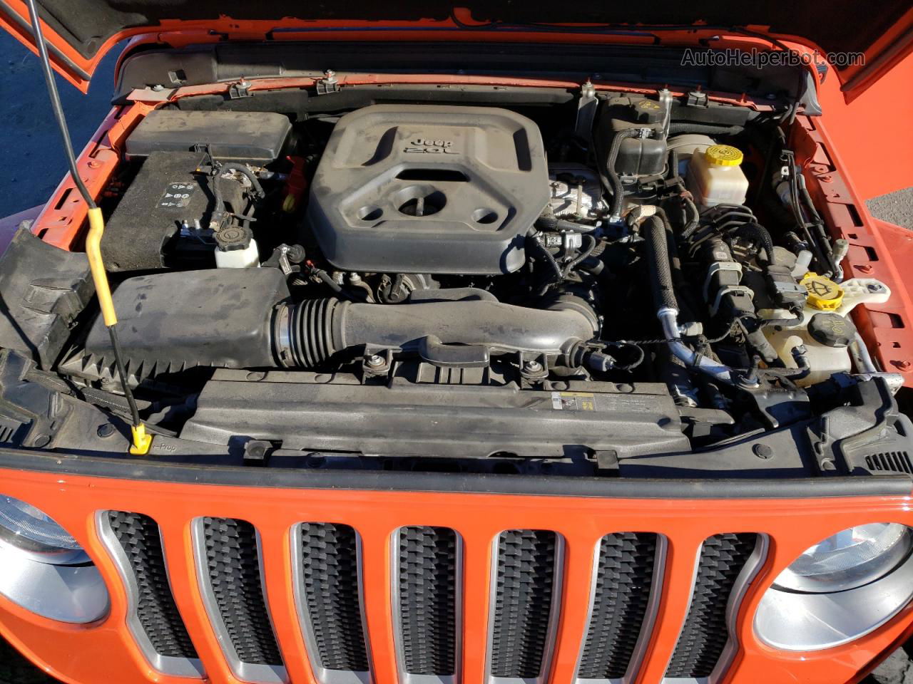 2019 Jeep Wrangler Unlimited Sahara Orange vin: 1C4HJXEN2KW687141